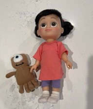 Muñeca de colección Monsters Inc Babblin' Talking Boo Hasbro 2001 con peluche Mike Teddy Bear