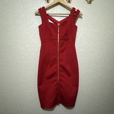 Calvin Klein red dress zip up size 2 euc
