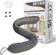 New Door Draft Stopper 36 Inches Length x 4 Width Weighted Under Noise Blocker