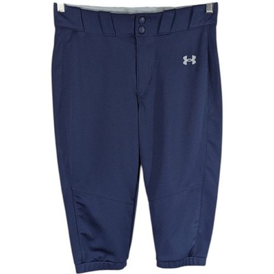 Under Armour Girls Softball Knickers Pants Capri Navy Blue size Large YL Youth