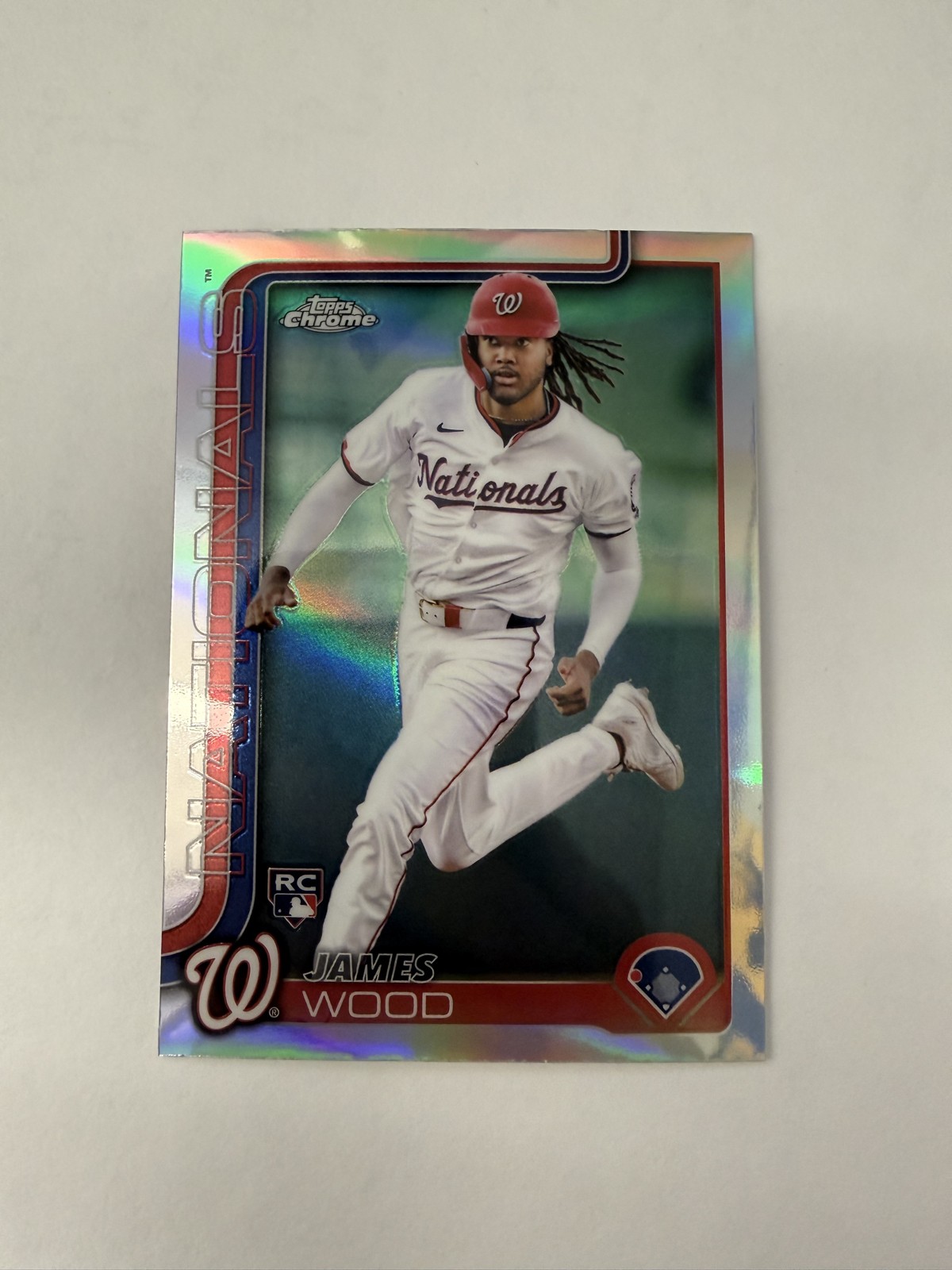 2025 Topps Chrome - James Wood #132 Refractor (RC)
