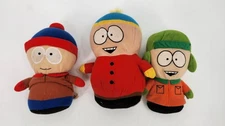 Vintage South Park Plush Toy Set Stan Cartman Kyle 8" Figures Comedy Central