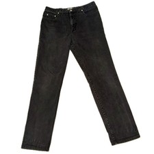 GUESS USA Men's Vintage 90s Black Denim Jeans Y2K Straight Leg  36x34