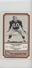 1974 Fleer Team Cloth Patch Stickers The Immortal Roll Chuck Bednarik HOF 16en
