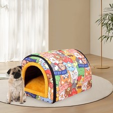 Feral Cat House Outdoor Weatherproof Warm Cat Shelter For Winter Cat Beds