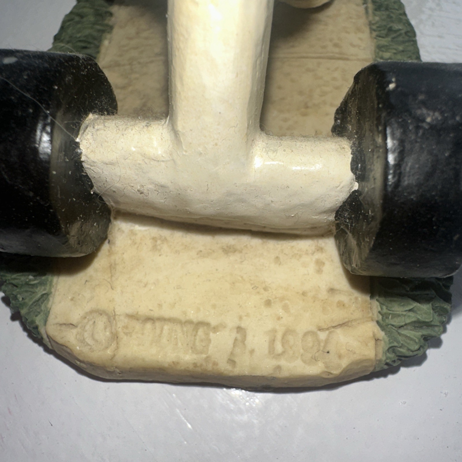 Vintage 1994 Young's Inc. African American Boy Riding a Tricycle Figurine 