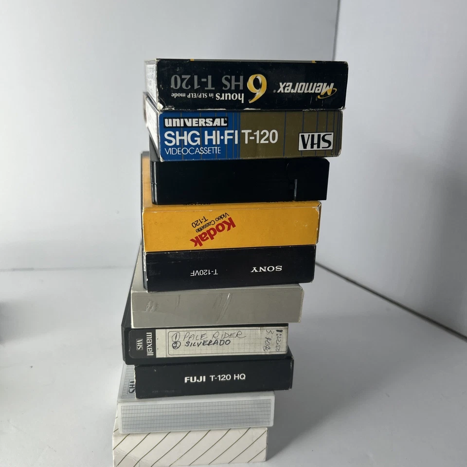 10 VHS TAPES LOT VTG HOME RECORDED SHOWS various movies and shows Slayer Lp - Image 2 of 3