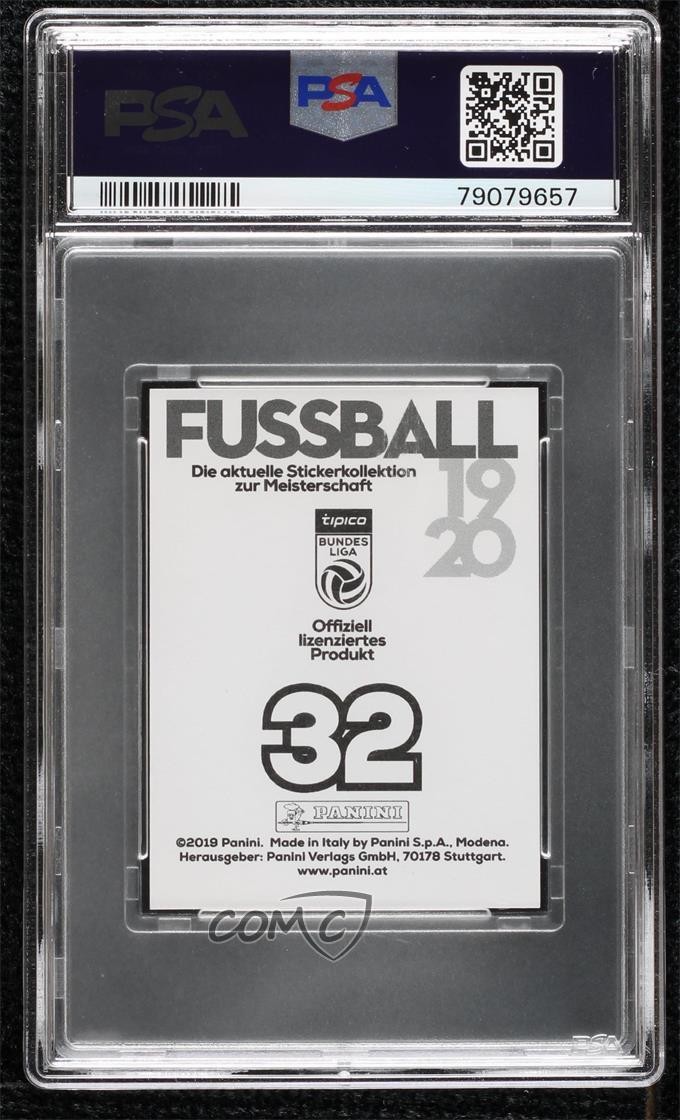 2019-20 Fussball Austrian Bundesliga Album Stickers Erling Haaland Rookie RC 4x9 view 2