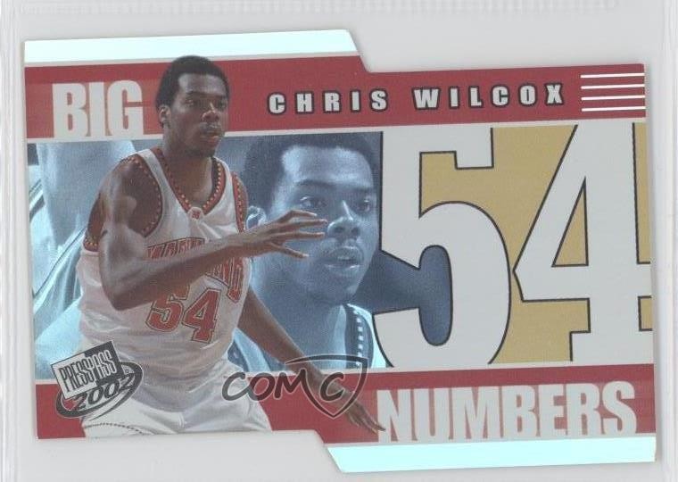 2002-03 Press Pass Big Numbers Chris Wilcox #BN24 0qr0