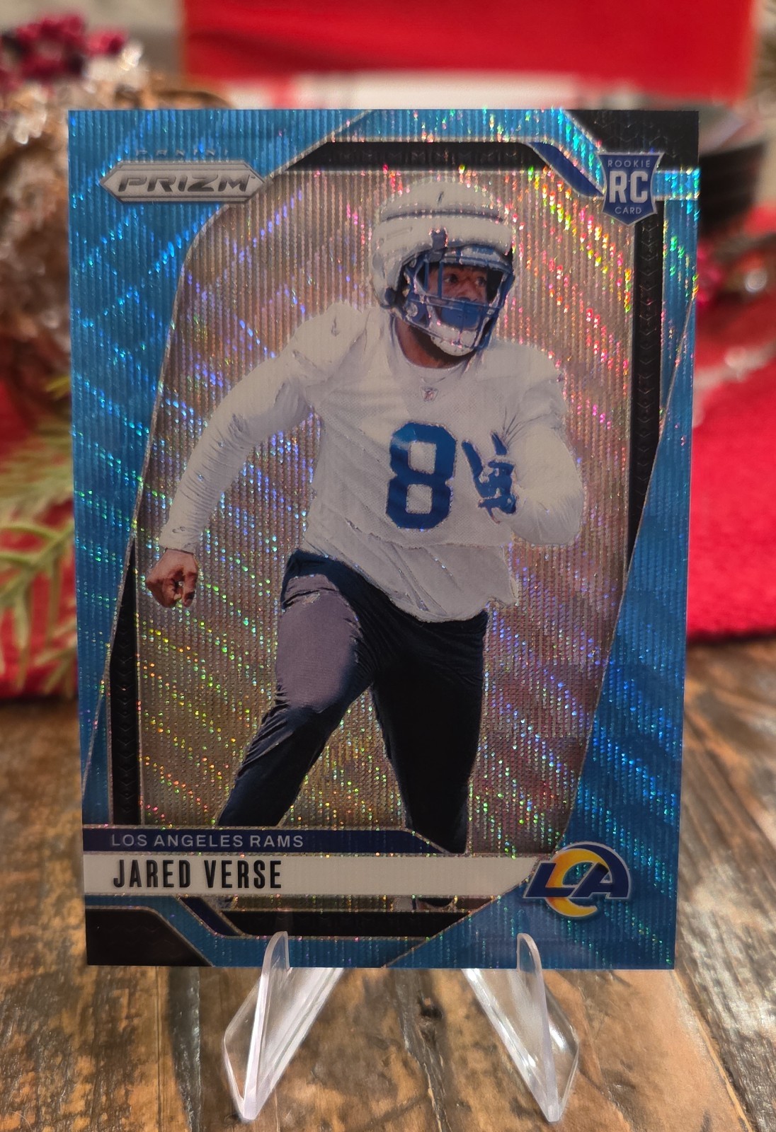 2024 Panini Prizm - Rookies Jared Verse #341 Blue Wave Prizm /230 (RC)
