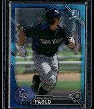 2016 Bowman #BCP23 Kevin Padlo Chrome Prospects Blue Refractor #/150