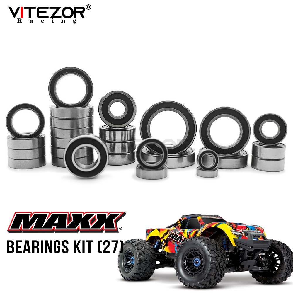 Que-T RC Complete Bearings Kit For TRX WideMAXX - Upgrade Bearings Set For 1/10 Traxxas Crawler Car