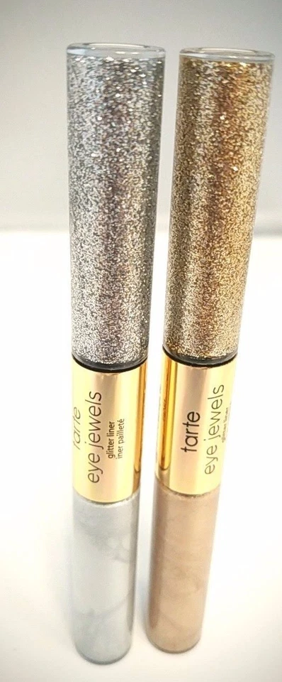 TARTE Tarteist WHITE GOLD Pro EYE JEWELS GLITTER LINER Eyeliner BNIB Silver - Image 2 of 4