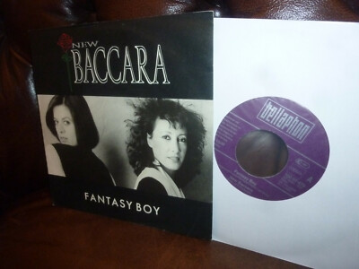 New Baccara, Fantasy Boy, Italo Disco German Bellaphone 100 07470 Single 7'' 1988
