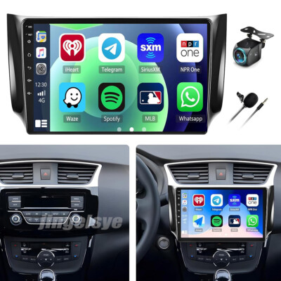 APPLE CARPLAY FOR 2013-2017 NISSAN SENTRA SYLPHY 10.1'' CAR STEREO RADIO GPS 64G