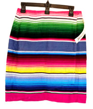 Vintage On the Verge Boho Striped Wrap Skirt Size 8 New with Tags MADE IN USA