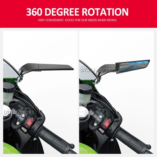 Rearview Mirrors Rotating Side Wing Mirror Blue Len For Honda X-ADV750 2021 2022 - Bild 14 von 24