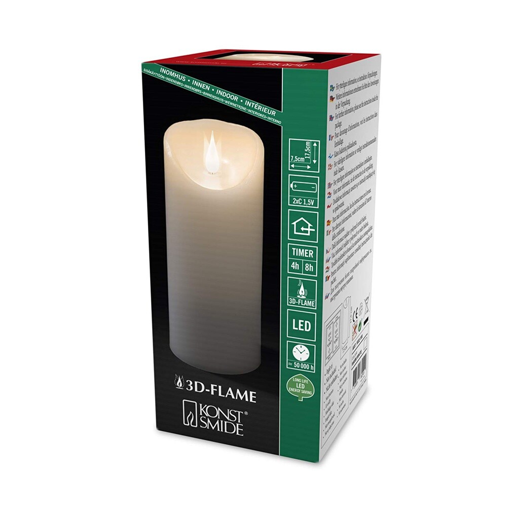 Светодиодный светильник Konstsmide Echtwachskerze 75 см wei 9890₽