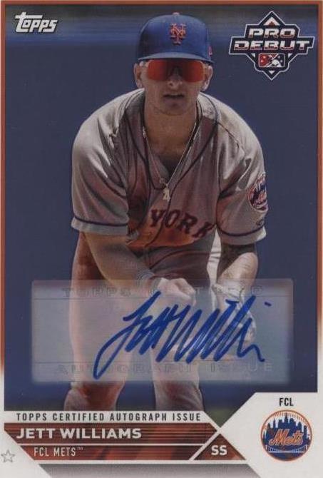 2023 Topps Pro Debut - Jett Williams #PD-69 Autographs (AU, RC) for ...