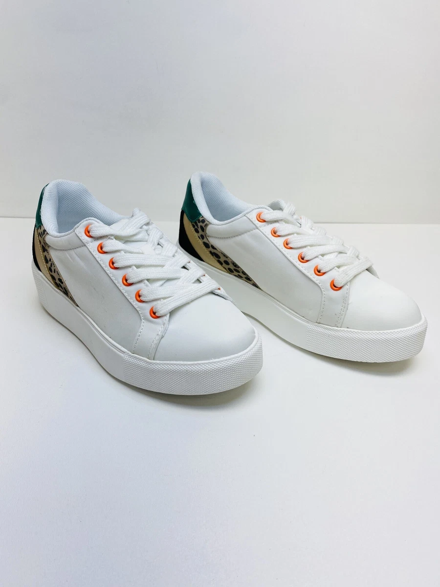 Xoxo Women s Penny Sneaker Women s Shoes White Orange Size 5.5M eBay