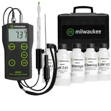 Milwaukee MW102 WINE KIT PRO+ 2-in-1 pH and Temperature Meter for Wine with Hard