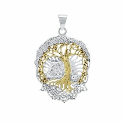 Tree of Life Pendant Peter Stone 925 Silver Symbol Jewelry NEW