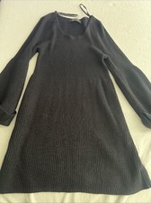 Nine West Long Sleeve Black Dress Size Large