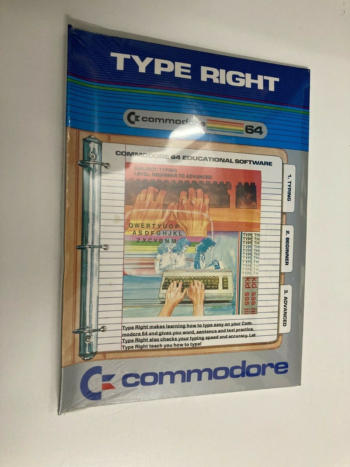 Commodore 64 Educational Software Type Right 1983