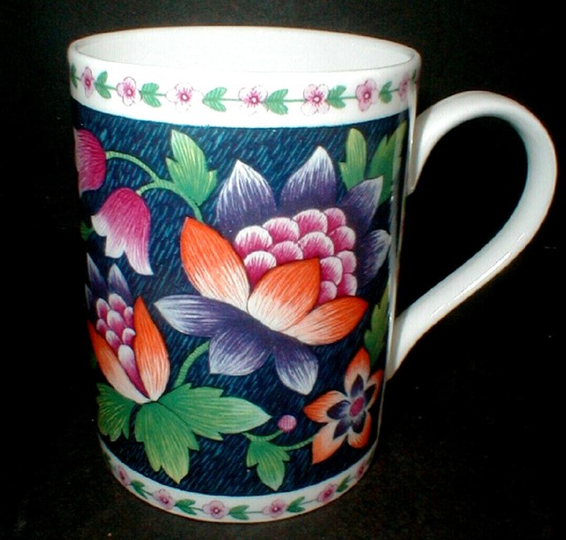 Queens English Bone China Regal Heritage Floral Mug Cup (big) eBay