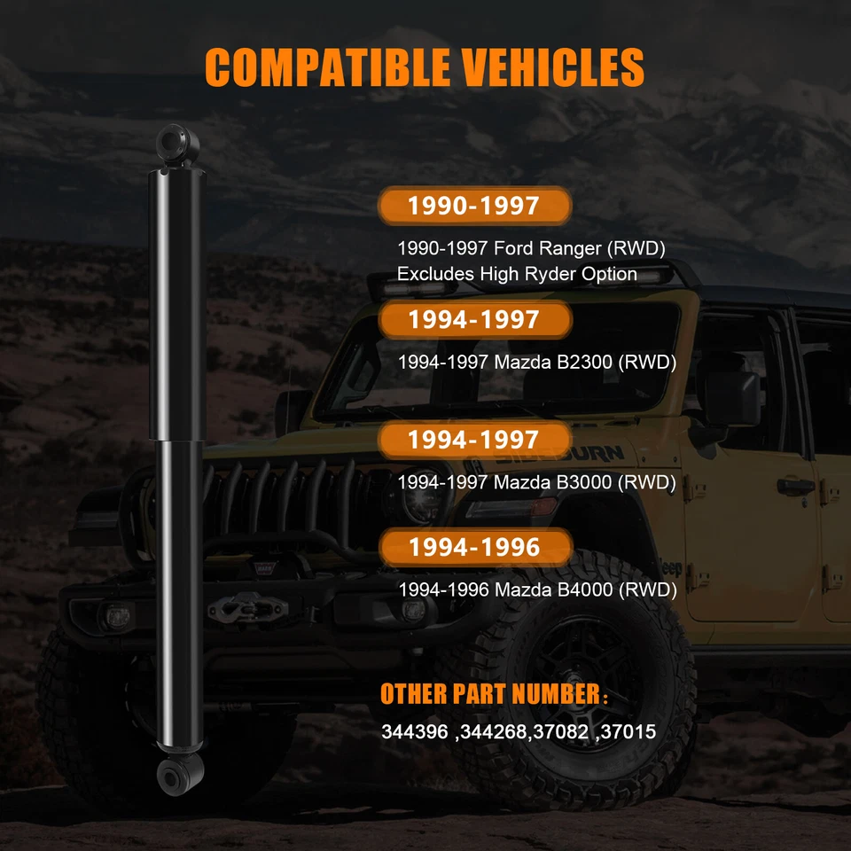 Front & Rear Struts Shocks For 1994-1997 Mazda B2300 B3000 Ford Ranger RWD Foto 4 de 4