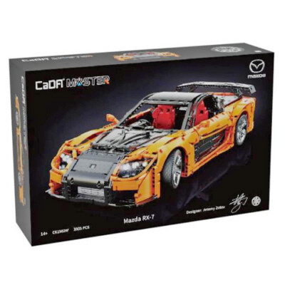 Cada Bricks Mazda RX-7 Sports Car-3,305 Pieces -C61502W 1:8 Scale