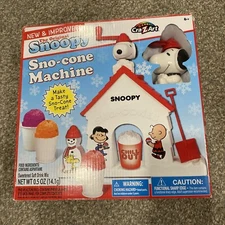 Snoopy Sno-Cone Machine CRA-Z-ART Peanuts Snow Cone Crushed Ice NIB New
