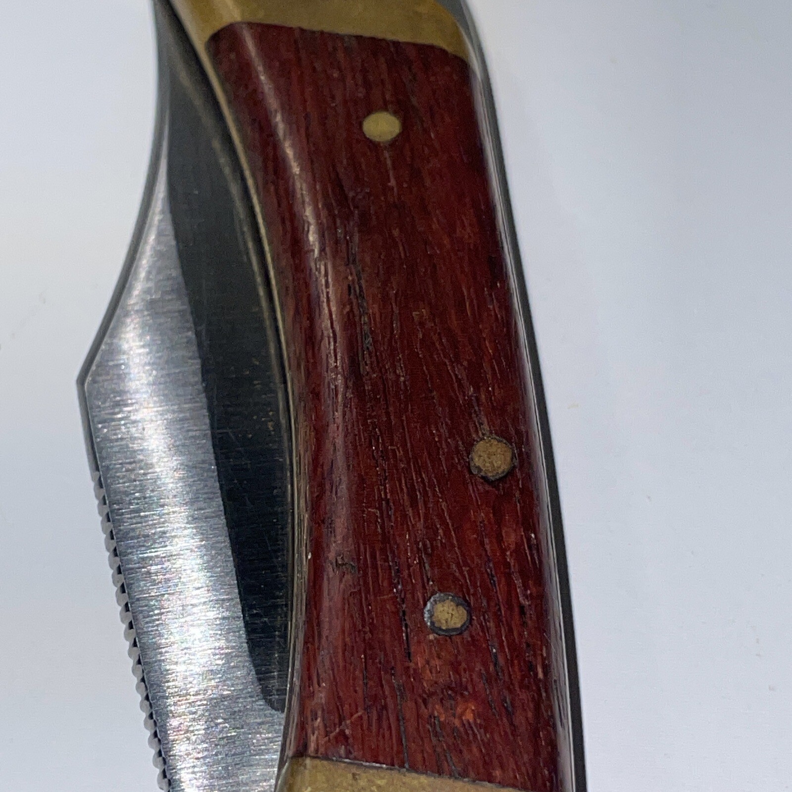 Vintage Folding Hunter Knife Stainless Steel 3 Inch Blade Wood Handle Read eBay