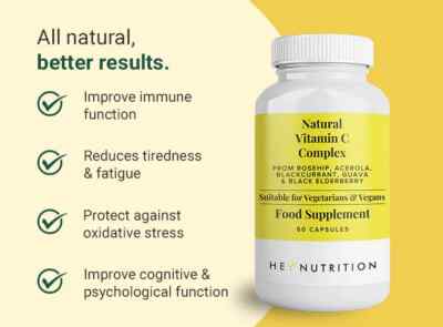 Natürlicher Vitamin C Komplex 100% natürliche Quellen für Vitamin C, null synthetische 