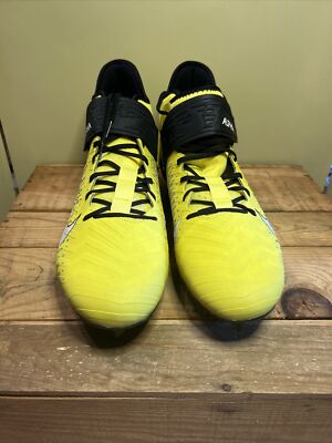 New Nike Alpha Menace Pro 2 Mid Yellow Football Cleats  display picture 1