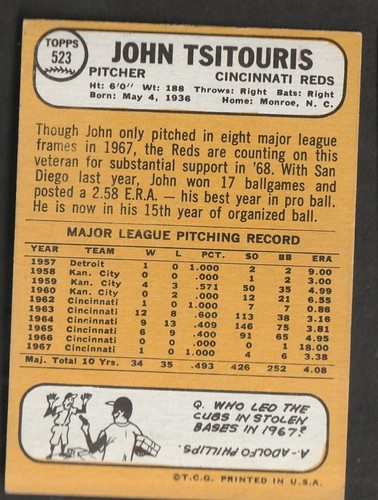 1968 Topps Baseball Cards Scegli una carta a scelta 295-660 EX X-MT 1/25 Set Break - Foto 380 di 490