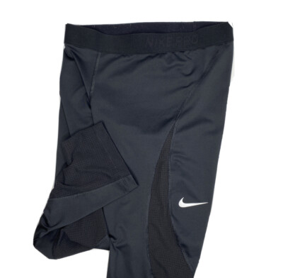 Nike Pro Leggings Women M Hypercool Capris Pants Training Athletic Mesh Swoosh