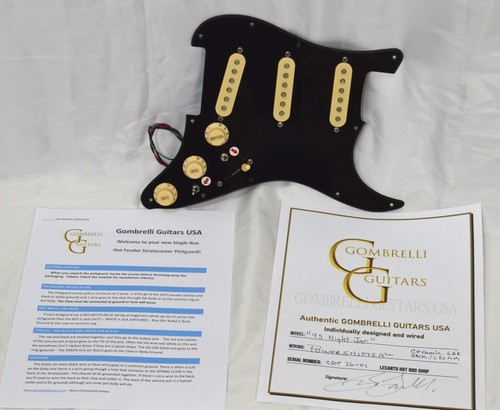 "95 Night Jar" Hot Rod Loaded Stratocaster Pickguard Limited Run