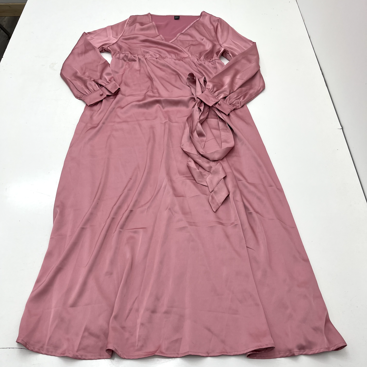 chinese dress ladies SHEIN Modely Women's Solid Color Simple Daily Long Sleeve Dress Party |  Dress