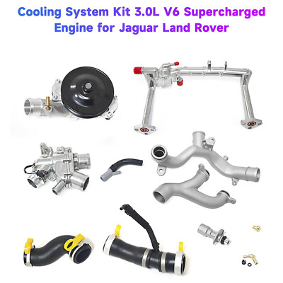 #ad #ad Cooling System Kit 3.0L V6 Supercharged Engine for Jaguar Land Rover $362.33