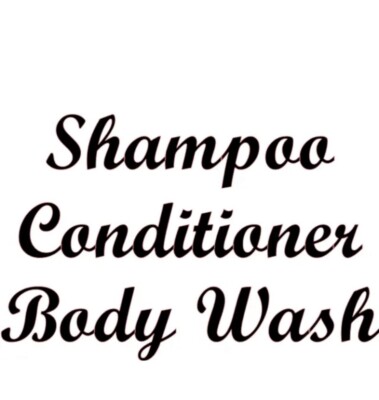 4'' Shampoo Conditioner Duschgel Vinyl Aufkleber Stickerbündel - Farbauswahl