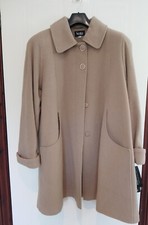 Kesta London Wool & Cashmere Ladies Full Length Beige Coat Size 12 With Tags
