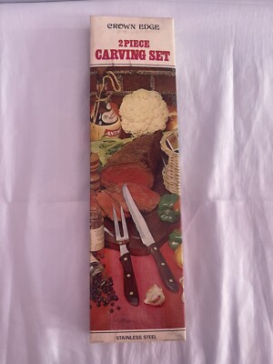grown edge 2 piece carving set stainless steel
