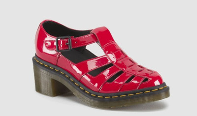 doc martens heels red