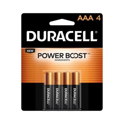 SM Duracell 2400B4Z Alkaline Battery AAA Coppertop 4ct (3 Pack)