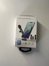 Wireless Lavalier Microphone   Rechargeable, Clip-On Lapel Mic