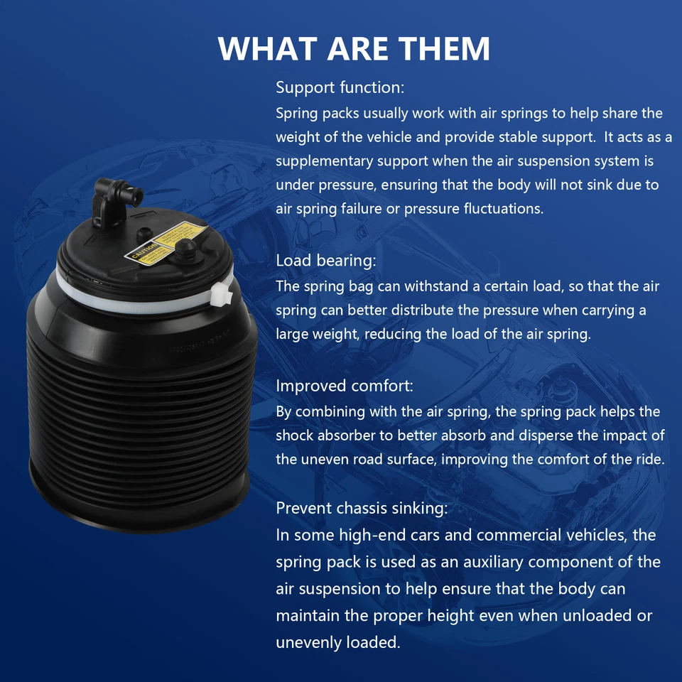 Rear Air Suspension Air Spring Bags Pair for 2005-2007 Toyota Sequoia 4808034010 Foto 2 de 4