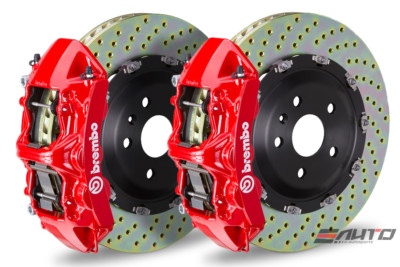Brembo Front GT Big Brake Kit BBK 6piston Red 380x34 Drill Disc S3 8P