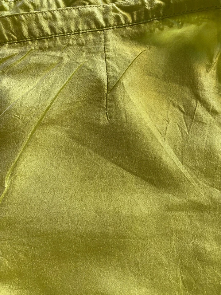 Calça de seda verde Emporio Armani tamanho 46 - Imagem 3 de 4