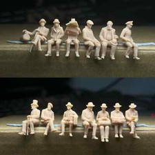 1/48/72 Wwii europeo seduto uomo 13 pezzi persona resina modello militare